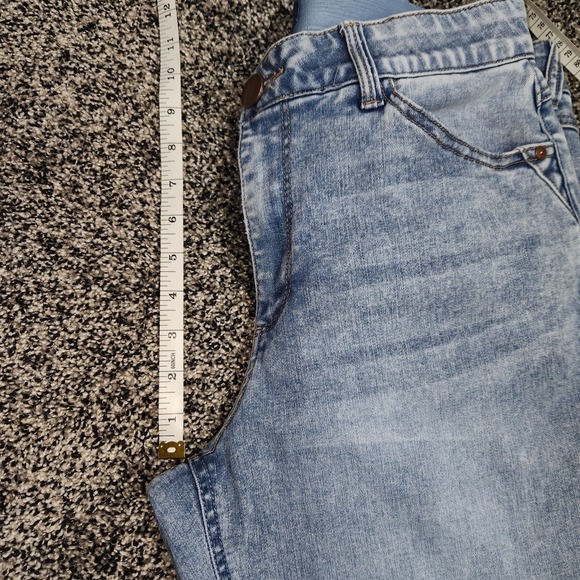 Democracy Ab Solution Lightwash Faded Bootcut Flare Jeans Women's Sz 12 Stretch - Picture 5 of 8